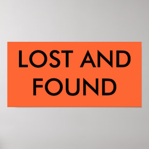 LOST AND FOUND POSTER