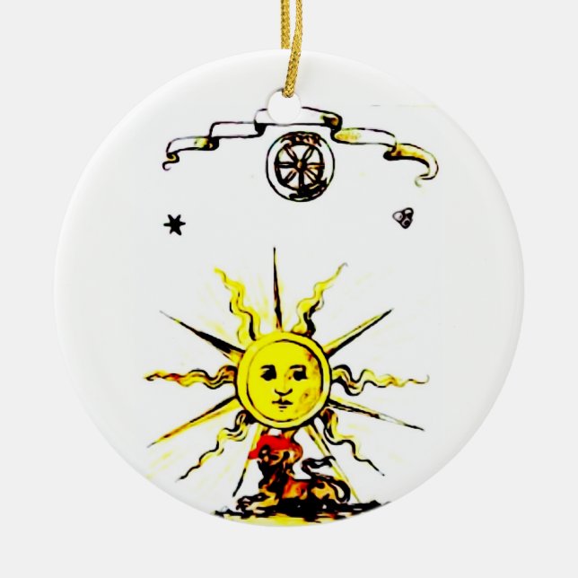 LOST BOOK OF NOSTRADAMUS CERAMIC ORNAMENT (Front)