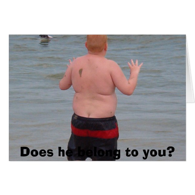 Lost boy, Does he belong to you? (Front Horizontal)