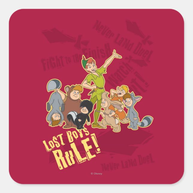 Lost Boys Rule Square Sticker (Front)