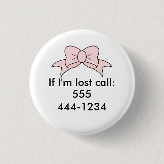 Lost Child ID 1 Inch Round Button