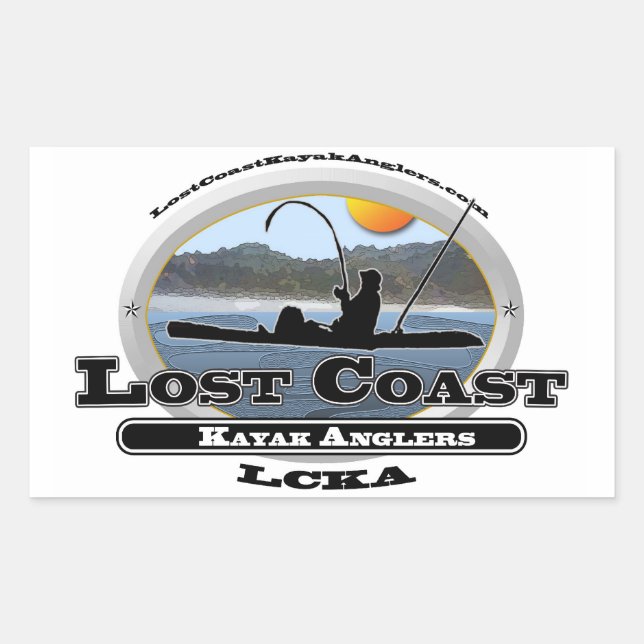 Lost Coast Kayak Angler Sticker (Front)