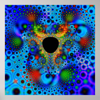 Lost Color. poster print fractal hole