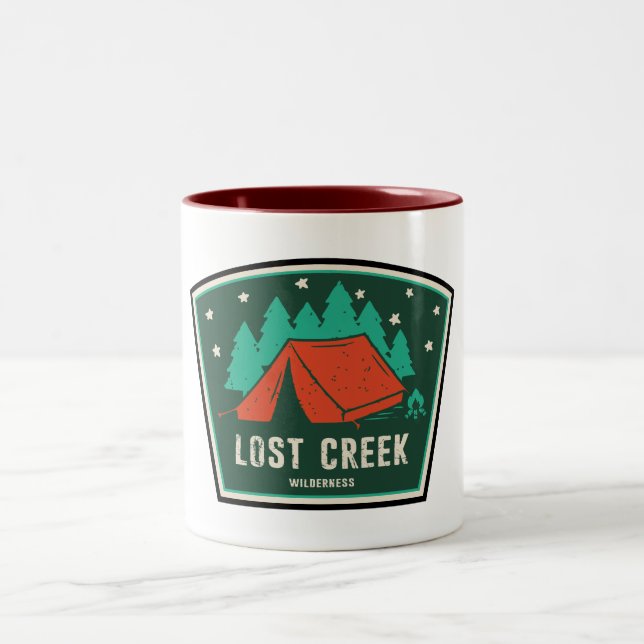 Lost Creek Wilderness Colorado Camping Two-Tone Coffee Mug (Center)