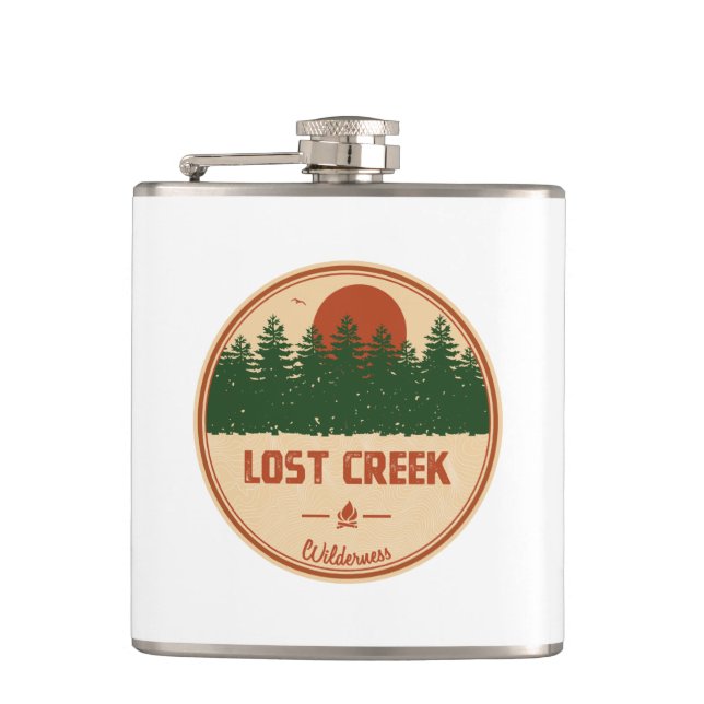 Lost Creek Wilderness Hip Flask (Front)