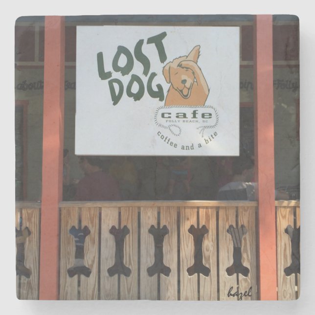 Lost Dog Cafe, Folly Beach, South Carolina Coaster (Front)