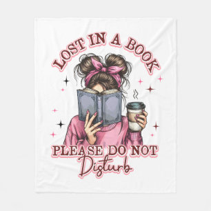 Lost In a Book.... Fleece Blanket