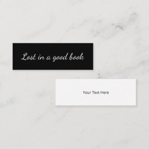 Lost in a Good Book Personalized Mini Bookmark Set Business Card
