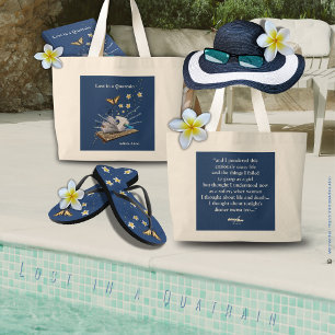 Lost in a Quatrain Jumbo Tote by Adiela Akoo