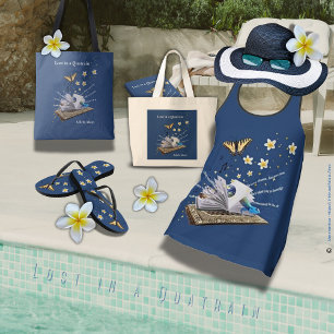 Lost in a Quatrain Poetry Tote by Adiela Akoo Bag