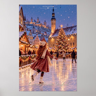 Lost In A Winter Storybook Tallinn Christmas Poster
