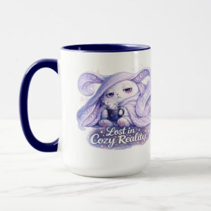 Lost in Cozy Reality Fluffy Bunny Mug