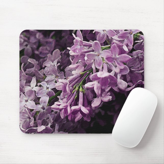 Lost in Lilac Mouse Pad (With Mouse)