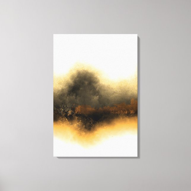 LOST IN MISTY GOLD CANVAS PRINT (Front)