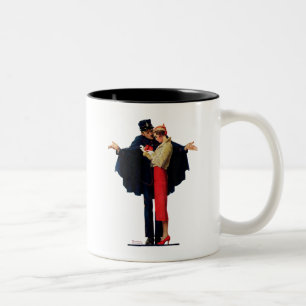 Lost in Paris Two-Tone Coffee Mug