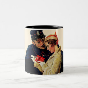 Lost in Paris Two-Tone Coffee Mug