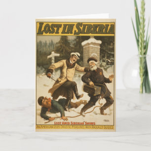Lost In Siberia, Circa 1898. Card