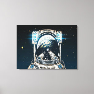 Lost In Space Stretched Canvas Print