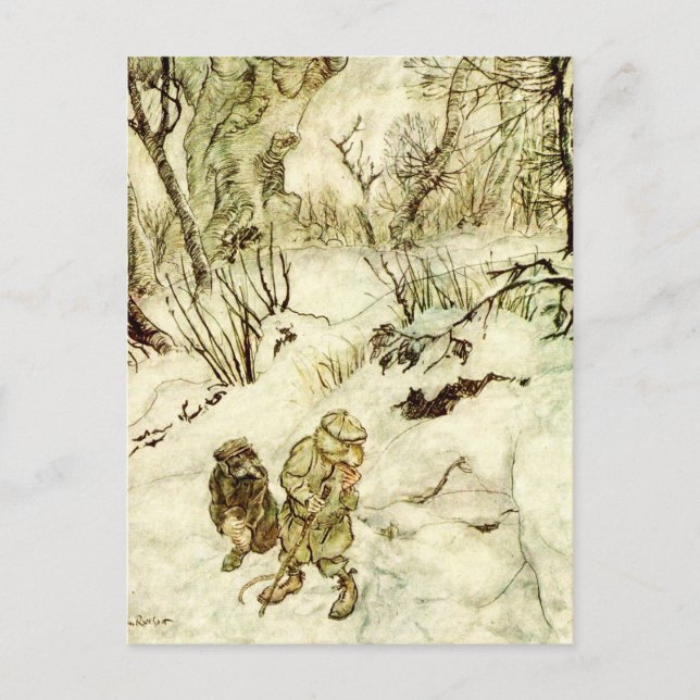 Lost in the Dark Woods by Arthur Rackham Postcard (Front)