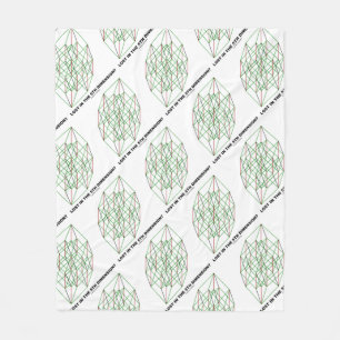 Lost In The Fifth Dimension? Geometry Cube Humour Fleece Blanket