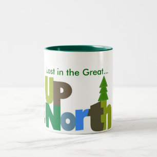 Lost In the Great Up North Mug - arbre supplémenta