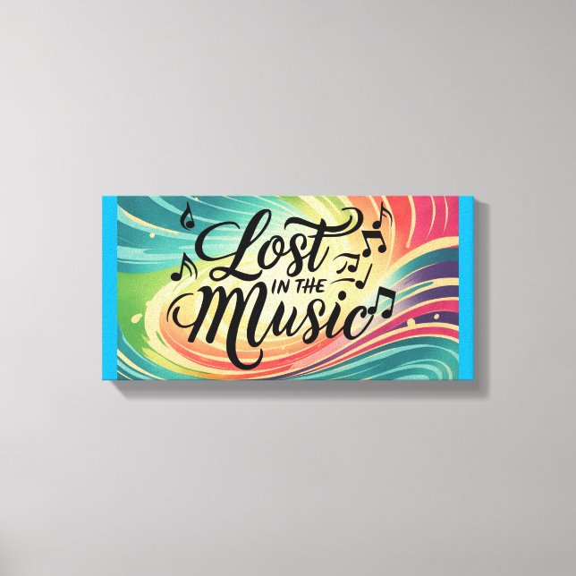 Lost In The Music 2 Canvas Print (Front)