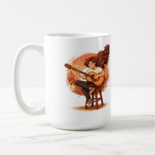 Lost In The Music Cozy Guitar Player Aesthetic Ill Coffee Mug