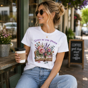Lost in the Pages Book with Roses Tri-Blend Shirt