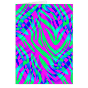 Lost in the Wilds Abstract Colourful Zebra Stripes