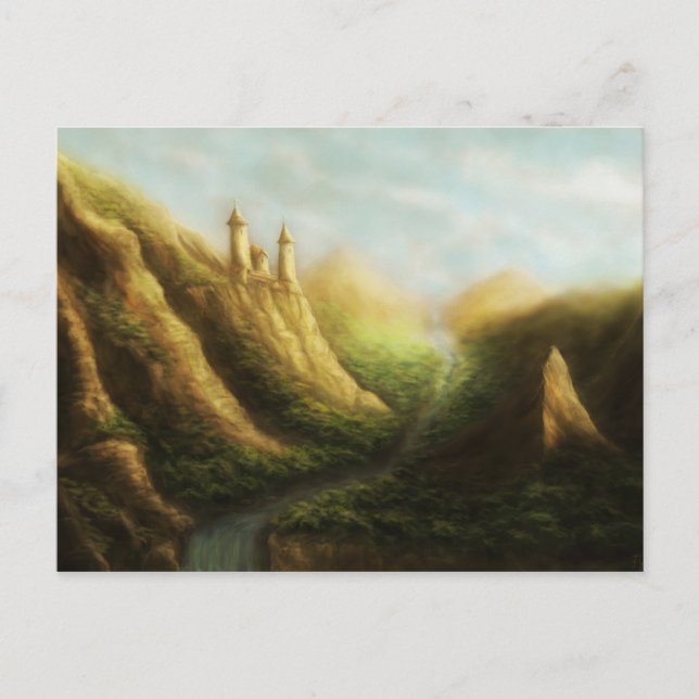 lost kingdom fantasy landscape postcard (Front)
