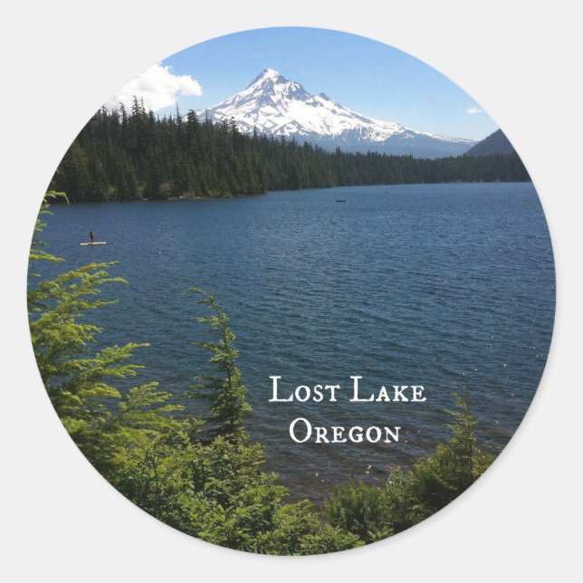 Lost Lake, Oregon Classic Round Sticker (Front)
