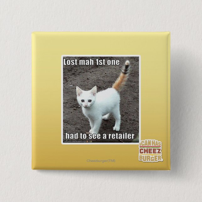 Lost Mah 1st One 2 Inch Square Button (Front)