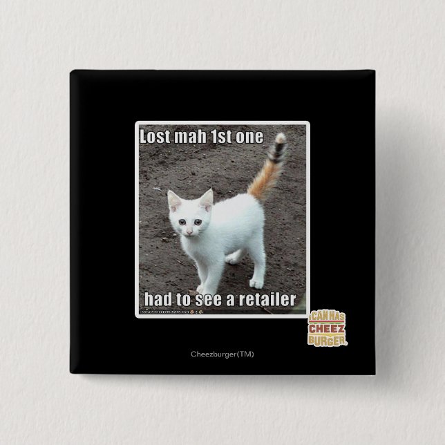 Lost Mah 1st One 2 Inch Square Button (Front)