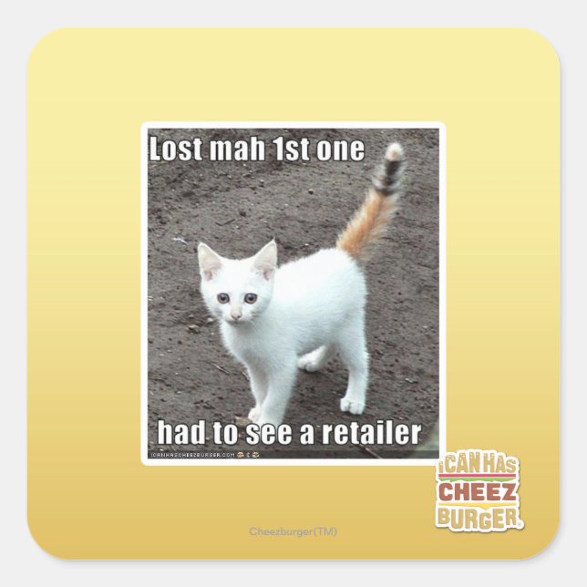 Lost Mah 1st One Square Sticker (Front)