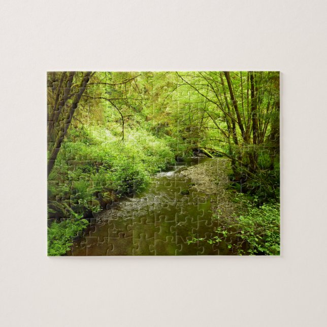 Lost Man Creek I at Redwood National Park Jigsaw Puzzle (Horizontal)