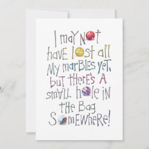 LOST MARBLES CARD