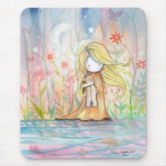 Lost My Way Little Girl by Stream Mousepad (Front)