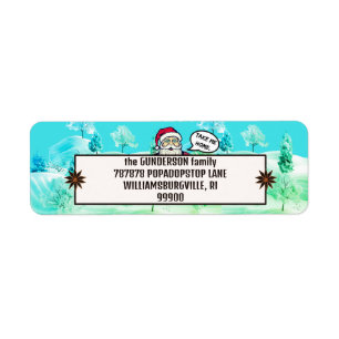 LOST SANTA return address label