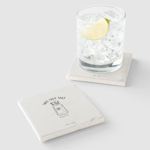 Lost shaker of salt - fond it stone coaster