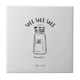 Lost shaker of salt - fond it tile