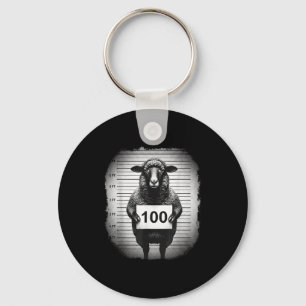 Lost Sheep And Found Wanted Mugshot Christian Men Keychain
