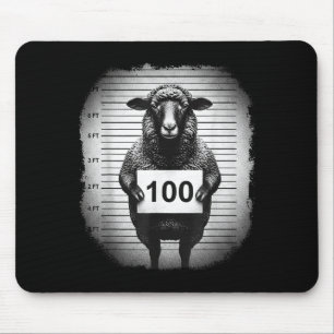Lost Sheep And Found Wanted Mugshot Christian Men  Mouse Pad
