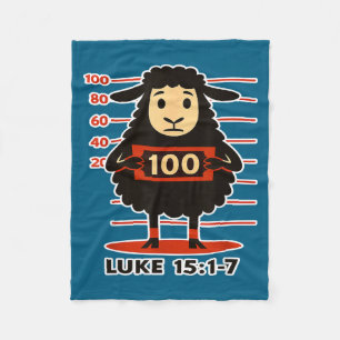 Lost Sheep Luke 15 1 Bible Verse Fleece Blanket