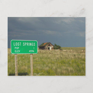 Lost Springs Wyoming Postcard