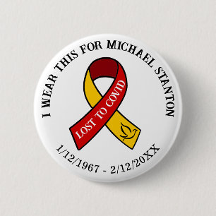 Lost to Covid Memorial Personalized 2 Inch Round Button