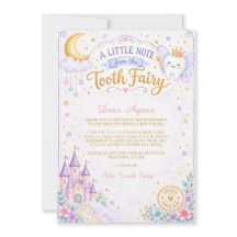 Lost Tooth Fairy Letter – First Tooth Fairy Card
