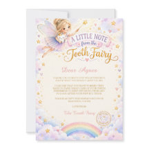 Lost Tooth Fairy Letter – First Tooth Fairy Card