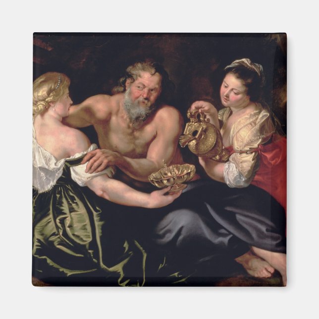 Lot and his daughters magnet (Front)