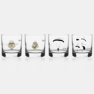 lot de 4 verres "colonial"