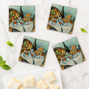Lot De Dessous-de-verres Cezanne Panier Pommes Impressionnisme Art
